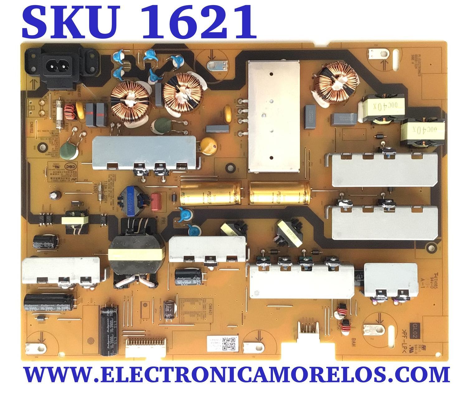 FUENTE PARA TV SONY / NUMERO DE PARTE 1-004-423-24 / GL02P / AC21162-1LF / 100442324 / 2135006516 / PANEL YSAF065CNO01 / MODELO XBR-65X81CH / XBR65X81CH